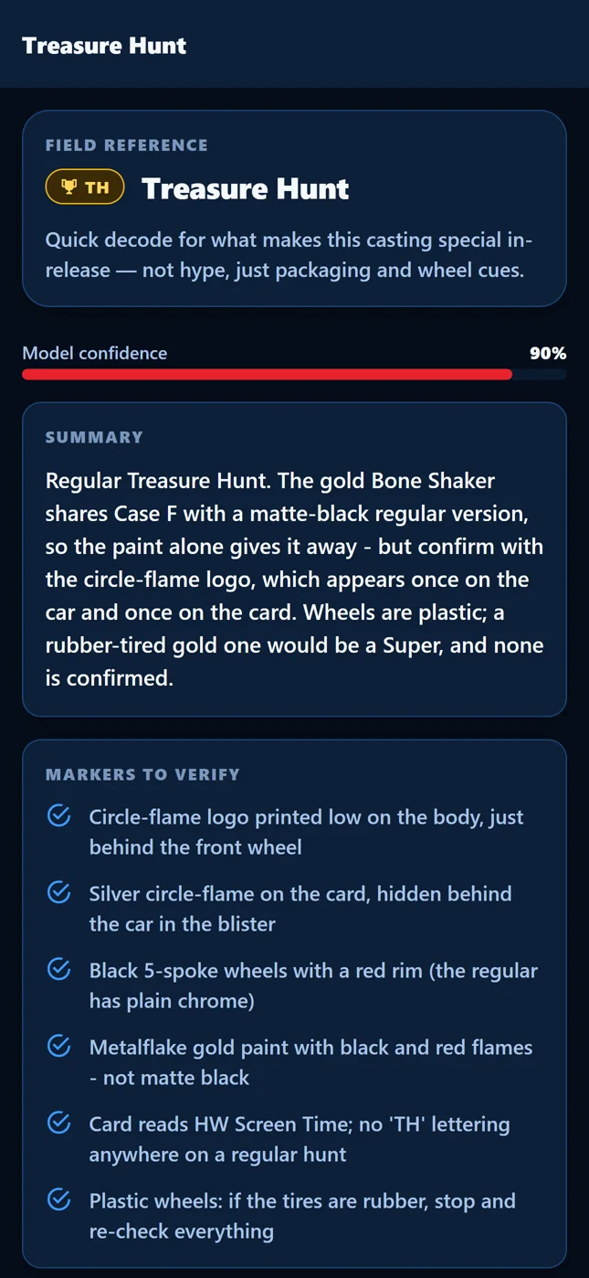 Treasure Hunt field guide with a checklist of markers to verify